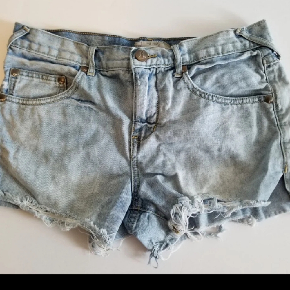 Free People Distressed Shorts
